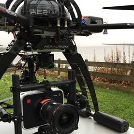 Drone with BlackMagic camera