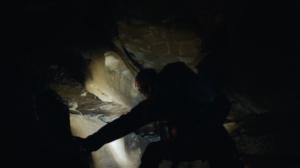 Stefanie Williams Commercial Cave Drone Pilot at Alum Pot Cave System in Yorkshire.